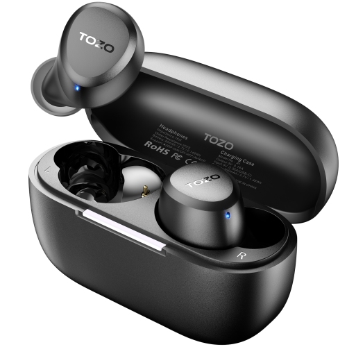 TOZO A1 Earbuds True Wireless Stereo Sound Bass 2 Mic for AI Calls-Black