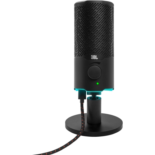 Boîte ouverte - JBL Quantum Stream: Microphone USB haut de gamme à deux modèles pour la diffusion en continu, l'enregistrement et les jeux