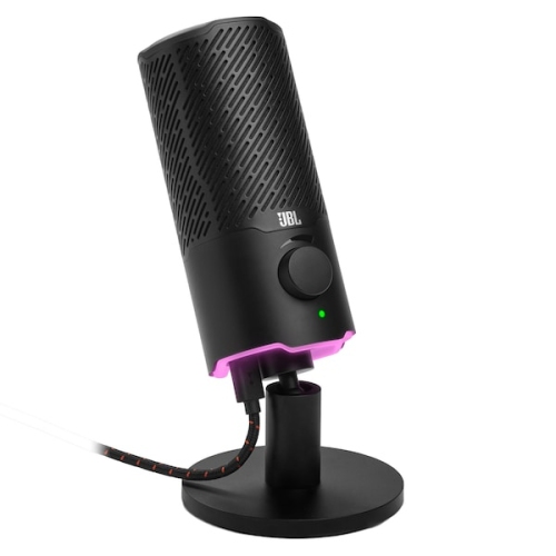 Boîte ouverte - JBL Quantum Stream: Microphone USB haut de gamme à deux modèles pour la diffusion en continu, l'enregistrement et les jeux