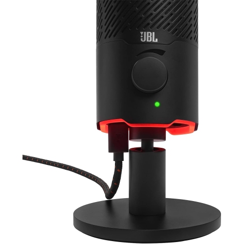 Boîte ouverte - JBL Quantum Stream: Microphone USB haut de gamme à deux modèles pour la diffusion en continu, l'enregistrement et les jeux
