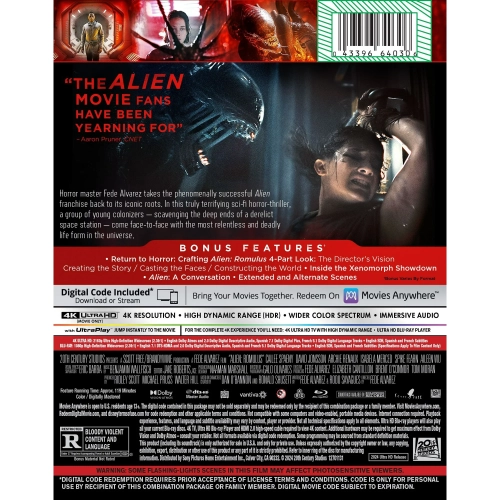 Alien Romulus [Steelbook] [4K Ultra HD + Blu-ray]