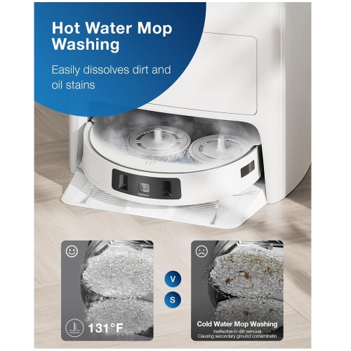 Refurbished Good-Deebot By EcovacsTEO(T20) OMNI Vacuuming and Mopping Robot with Auto-Empty Station