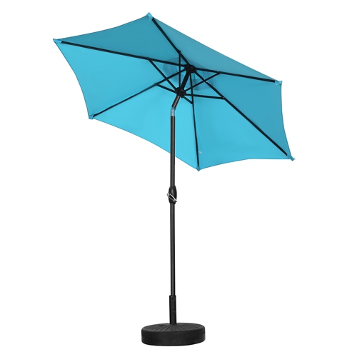 Ainfox 9FT Patio Umbrella Outdoor Table Umbrella Blue