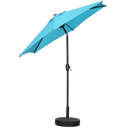 Ainfox 9FT Patio Umbrella Outdoor Table Umbrella Blue