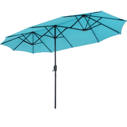 Ainfox 13ft Patio Umbrella Blue