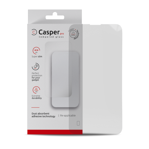 Protecteur d'écran en verre trempé Casper Pro pour iPhone 15 Plus - Protection optimale et installation facile