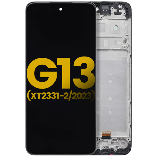 Excellent Premium Replacement LCD Assembly with Frame for Motorola Moto G13 (XT2331-2 / 2023) -in All Colors by ESOURCE PARTS - Refurbished condition - Image 2