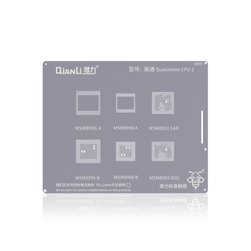 High-Quality Replacement Bumblebee Stencil for Qualcomm CPU3 - Qianli QS09
