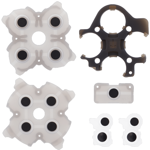 High-Quality Replacement Conductive Rubber Pads for PlayStation 5 - 6 Piece Set for Enhanced Gaming Experience