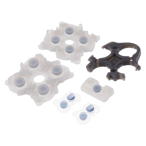 High-Quality Replacement Conductive Rubber Pads for PlayStation 5 - 6 Piece Set for Enhanced Gaming Experience