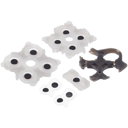 High-Quality Replacement Conductive Rubber Pads for PlayStation 5 - 6 Piece Set for Enhanced Gaming Experience
