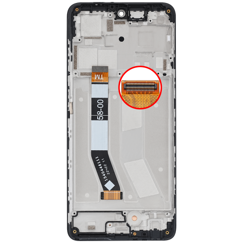 Excellent Premium Replacement LCD Assembly with Frame for Motorola Moto G73 (XT2237 / 2022) - All Colors Available by ESOURCE PARTS - Refurbished condition - Image 4
