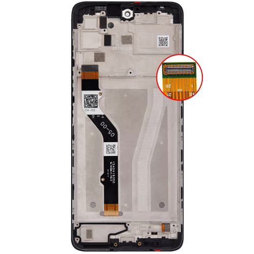 Excellent Premium Replacement LCD Assembly with Frame for Motorola Moto G40 Fusion (XT2147-1) -Black Screen by ESOURCE PARTS - Refurbished condition - Image 4