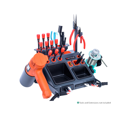 Best Shopper Wrepair Station Model 25 Plus - USB Powerport HUB and NUC Ready for Efficient Repairs