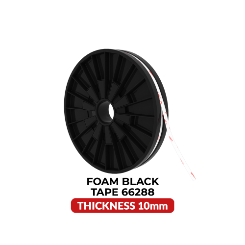 Ruban en mousse à double face de qualité supérieure absorbant les chocs – 10 mm x 25 M – Tesa Modèle n° 66822 pour le collage sécuritaire