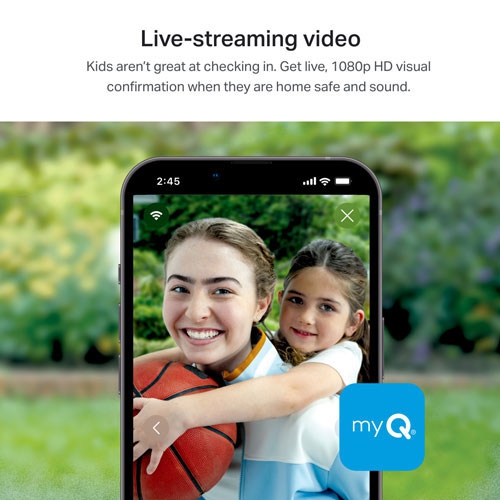 Tout nouveau - Clavier vidéo intelligent pour garage MyQ de Chamberlain - Blanc