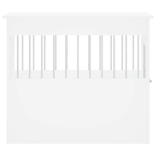Meuble pour cage à chiens vidaXL en bois d'ingénierie blanc 55 x 80 x 68 cm