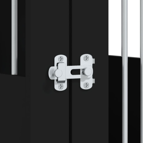 vidaXL Dog Crate Furniture Black 64.5x80x71 cm Engineered Wood