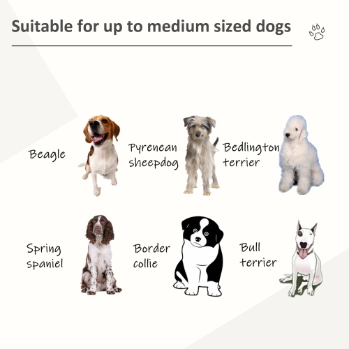 PawHut Heavy Duty Dog Crate, Metal Dog Kennel Cage with Wheels, Openable Top, Removable Tray, Stainless Steel Bowl, for Small, Medium, Large Dogs,