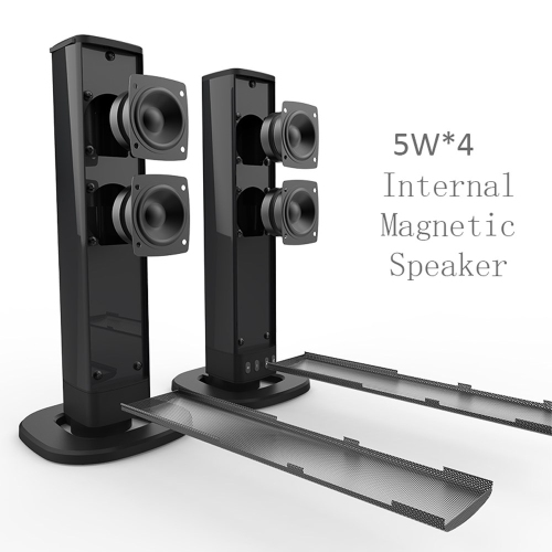 Portable Surround Sound Bar Wireless Subwoofer 2 Speaker System Home Theater