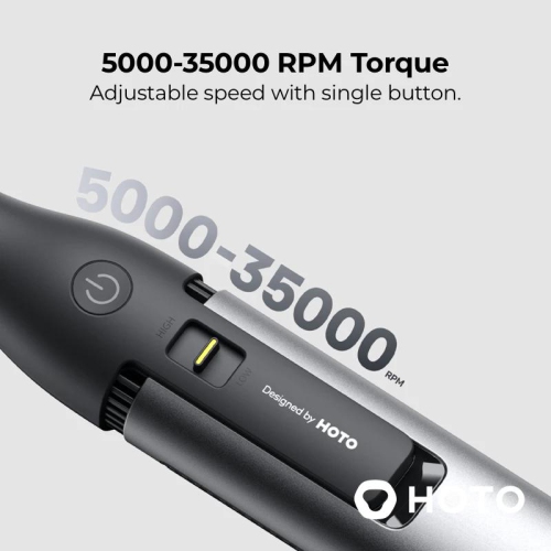 HOTO 12V QWLDM002 Rotary Tool Kit Pro, Up to 35000RPM, LED Light, 36 Accessories