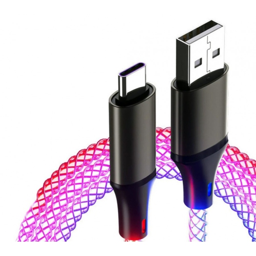 Refurbished Helix Lucid Charge LED 1m (3.2 ft.) USB-A to USB-C Charge/Sync Cable