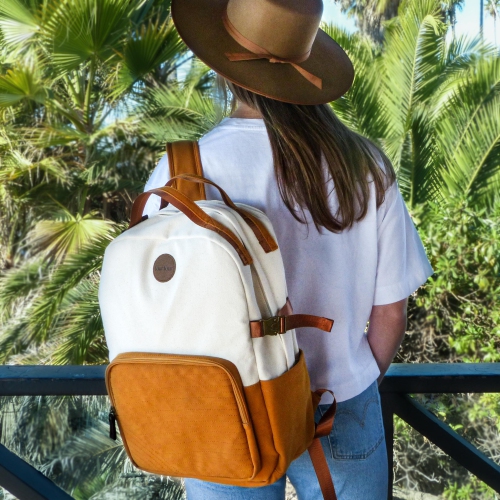 Good To Go Backpack - Bliss Curry/Cream by FourFour Co