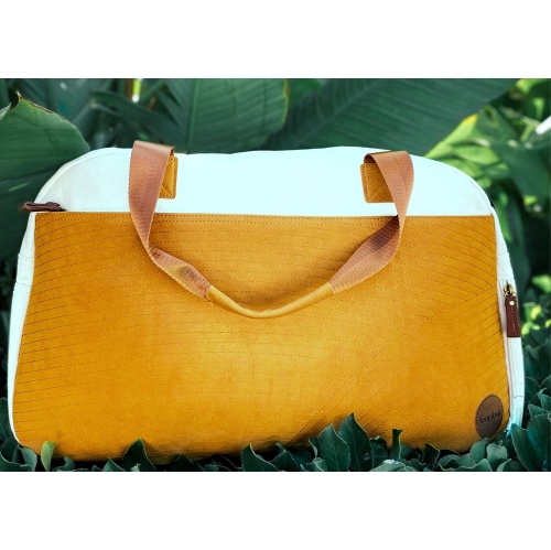 Getaway Duffel Bag - Bliss Curry/Cream by FourFour Co