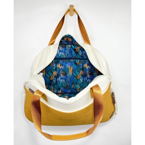 Getaway Duffel Bag - Bliss Curry/Cream by FourFour Co