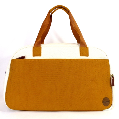 Getaway Duffel Bag - Bliss Curry/Cream by FourFour Co