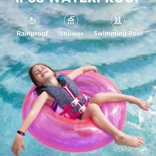 BIGGERFIVE Vigor Fitness Tracker Watch for Kids Girls Boys Teens, Activity Tracker, Pedometer, Heart Rate Sleep Monitor, IP68 Waterproof Calorie Step