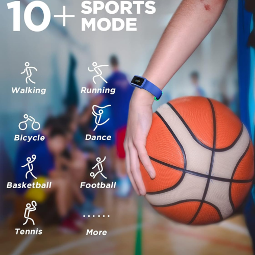 BIGGERFIVE Vigor Fitness Tracker Watch for Kids Girls Boys Teens, Activity Tracker, Pedometer, Heart Rate Sleep Monitor, IP68 Waterproof Calorie Step