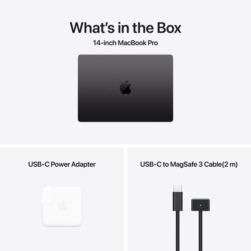 Apple MacBook Pro 14.2" (Fall 2024) - Space Black (Apple M4 Pro / 24GB RAM / 512GB SSD) - French by APPLE - Refurbished condition - Image 4