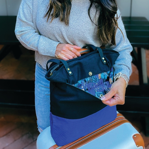 Minimalist Tote Bag - Eternal Optimist in Cobalt Blue by FourFour Co