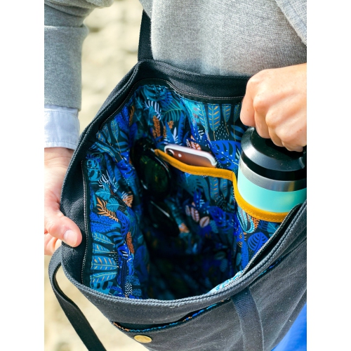 Minimalist Tote Bag - Eternal Optimist in Cobalt Blue by FourFour Co