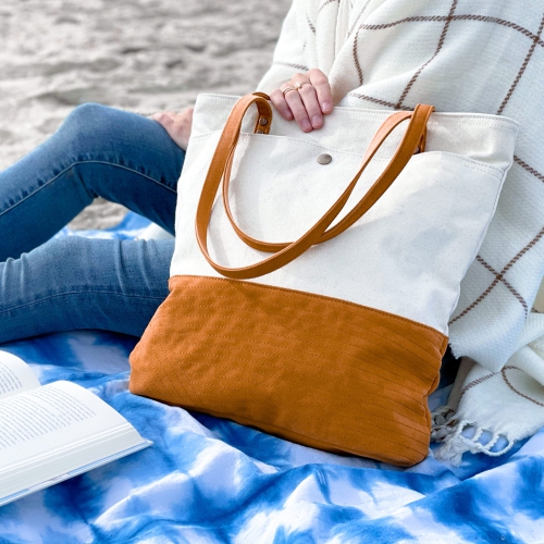 Stylish Tote Bag - Bliss Curry/Cream by FourFour Co