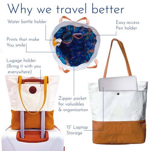 Stylish Tote Bag - Bliss Curry/Cream by FourFour Co