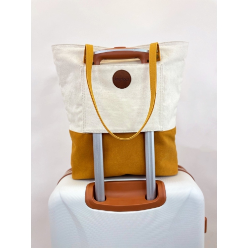 Stylish Tote Bag - Bliss Curry/Cream by FourFour Co