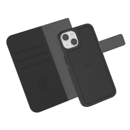 Refurbished LBT Switch Wallet Case with Magsafe for iPhone 15 Pro Max - Black SW-IP1504