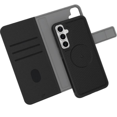 Remis à neuf Étui-portefeuille en cuir Switch de LBT pour Galaxy S23 FE de Samsung - Noir SW-S2304