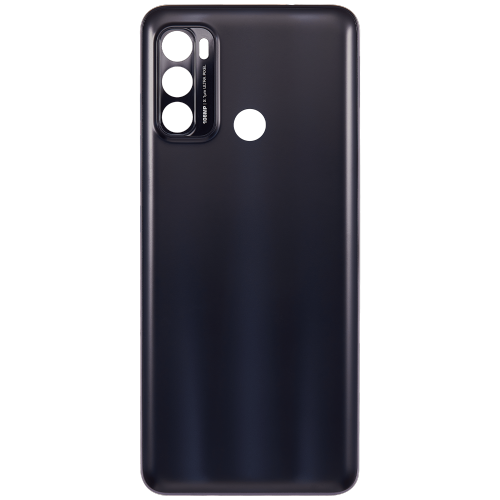 Couvercle arrière en verre de remplacement Premium pour Moto G60 de Motorola - Design noir élégant