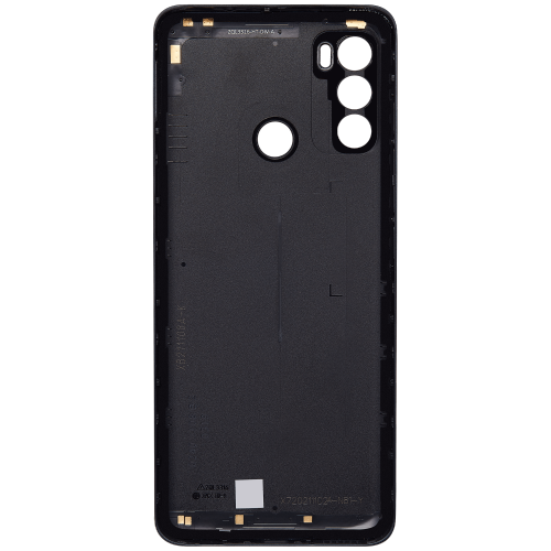 Couvercle arrière en verre de remplacement Premium pour Moto G60 de Motorola - Design noir élégant