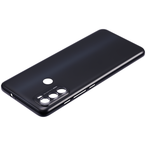 Couvercle arrière en verre de remplacement Premium pour Moto G60 de Motorola - Design noir élégant