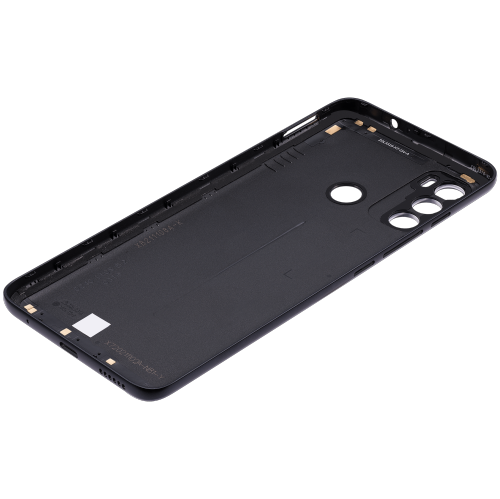 Couvercle arrière en verre de remplacement Premium pour Moto G60 de Motorola - Design noir élégant