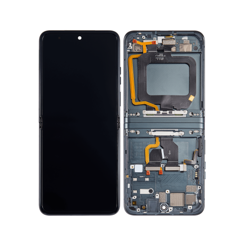 Excellent Premium Replacement OLED Assembly with Frame for Motorola Moto Razr / Razr 40 (XT2323-3 / 2023) -in Sage Green by ESOURCE PARTS - Refurbished condition - Image 3
