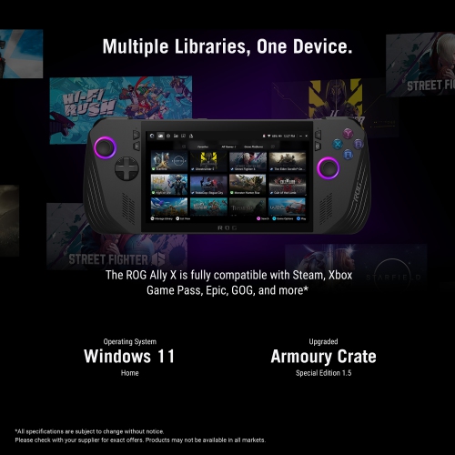 Console de jeu tactile 1080p 7&nbsp;po ROG Ally X d'ASUS