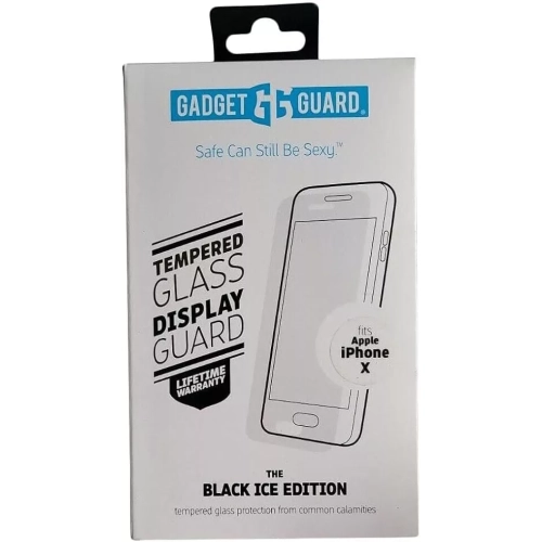 Gadget Guard - Black Ice Edition Tempered Glass Screen Guard for Apple iPhone 11 Pro/Xs/X - Clear