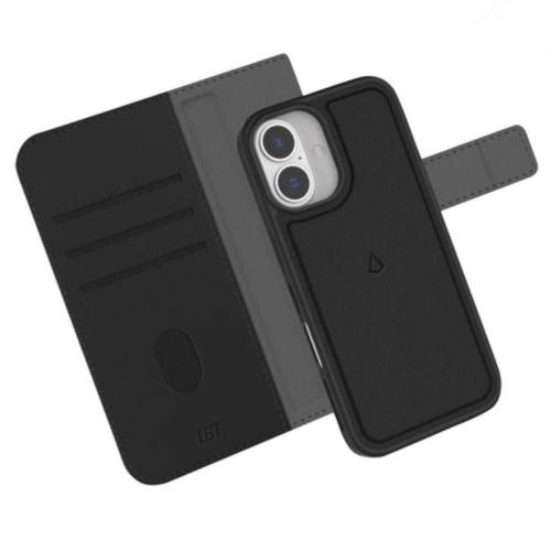 Refurbished LBT 2-in-1 Switch Wallet Case with Magsafe for iPhone 16 Plus - Black SW-IP1602