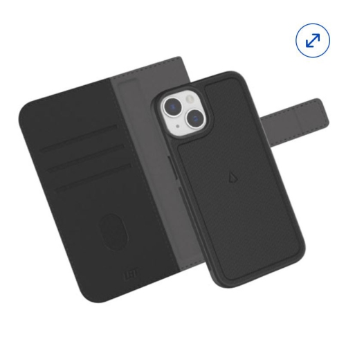 Refurbished LBT Switch Wallet Case with Magsafe for iPhone 15 Pro - Black SW-IP1503