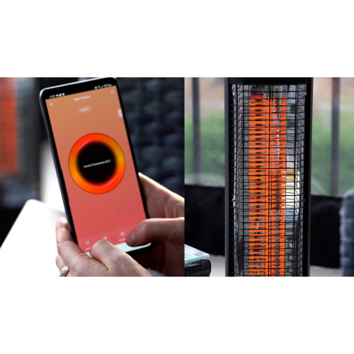 Chaufferette électrique infrarouge pour l'extérieur d'EnerG+ – Autonome